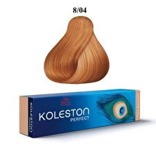 Wella Professionals Koleston Perfect Permanent Hair Dye 8/04 Light Blonde Copper Natural 60ml