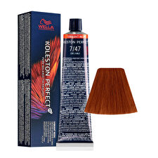 Wella Professionals Koleston Perfect Me+ Permanent Hair Dye 7/47 Medium Blonde Red Brown 60ml