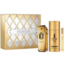 Paco Rabanne Set Paco Rabanne: Million Gold Eau De Parfum For Men 100ml & Million Gold Eau De Parfum For Men 10ml & 1 Million Anti-perspirant Deodorant Spray For Men 150ml