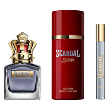 Jean Paul Gaultier Set Jean Paul Gaultier: Scandal Pour Homme Eau De Toilette For Men 50ml & Scandal Pour Homme Eau De Toilette For Men 10ml & Scandal Pour Homme Scented Spray For Men 150ml