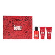 Dsquared 2 Set Dsquared 2: Red Wood Eau De Toilette For Women 50ml & Red Wood Shower Gel & Shampoo 2-in-1 50ml & Red Wood Body Lotion 50ml