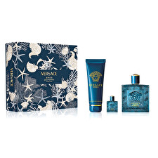 Versace Set Versace: Eros Eau De Parfum For Men 100ml & Eros Eau De Parfum For Men 5ml *miniature & Eros Shower Gel For All Skin Types 150ml