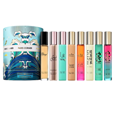 Paris Corner Set Paris Corner: Taskeen Marina Eau De Parfum Unisex 15ml & Taskeen Caramel Cascade Eau De Parfum Unisex 15ml & December Vanilla Eau De Parfum Unisex 15ml & Khair Confection Eau De Parfum Unisex 15ml & Khair Pistachio Eau De Parfum Unisex 15ml & Minya Eau De Parfum Unisex 15ml & Rifaaqat Eau De Parfum Unisex 15ml & Qissa Delicious Eau De Parfum For Women 15ml