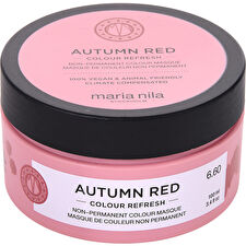Maria Nila Autumn Red Colour Refresh Mask - Gentle Nourishing Mask Without Permanent Color Pigments 100ml