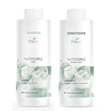 Wella Nutricurls Curls 1000ml Duo Curls Shampoo And Detangling Conditioner