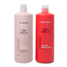 Wella Invigo Blonde Recharge & Colour Brillance Conditioner 1 Litre Duo