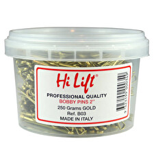 Hi Lift Bobby Pins Tub Gold 250g