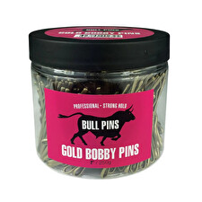 Bull Pins - Gold Bobby Pins Strong Hold 2" 250g Tub