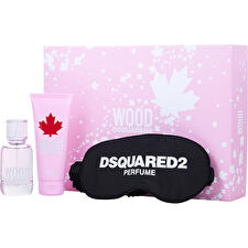 Dsquared2 Wood Eau De Toilette Spray & Bath And Shower Gel & Night Mask 100ml/3.4oz