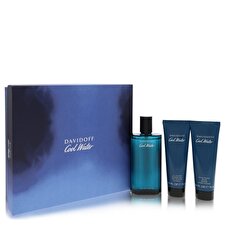 Davidoff Cool Water Gift Set - Eau De Toilette Spray + 2.5 oz After Shave Balm + 2.5 oz Shower Gel