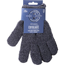 Spa Accessories Gentlemans Exfoliate Extra Rough Shower Gloves (xl Size) - Charcoal