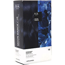 Igk Permanent Color Kit - 1b Moon Dance (darkest Blue Black)