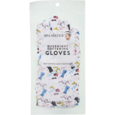 Spa Accessories Overnight Softening Gloves - Lingerie Print