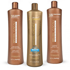 Brasil Cacau Eco Keratin Litre Kit Treatment, Mask & Shampoo