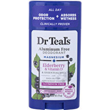 Dr. Teal's Aluminum Free Deodorant - Magnesium+ Elderberry & Vitamin D & Essential Oils 75g/2.6oz