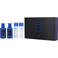Bharara Double Bleu Eau De Parfum Spray 90ml/3.4oz & Aftershave Spray 90ml/3.4oz & Body Lotion 150ml/5oz & Shower Gel 150ml/5oz