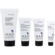 M.a.d. Skincare Discover Anti-aging: Cleansing Lotion 60ml/2oz & Exfoliating Serum 14.7g/0.5oz & Glycolic Mask 14.7g/0.5oz & Retinol Eye Serum 7.3g/0.24oz 4pcs