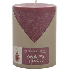 Northern Lights Celeste Fig & Melon One 3x4 Inch Pillar Candle