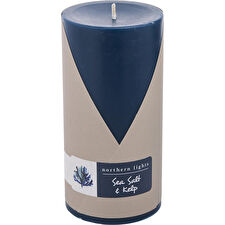 Northern Lights Sea Salt & Kelp One 3x6 Inch Pillar Candle