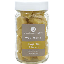 Northern Lights Ginger Tea & Lemon Simmering Fragrance Chips - Jar Containing 100 Melts 200ml/7oz