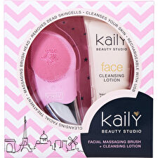 Kaily Face Cleansing Lotion 100ml/3.4oz & Face Cleansing Brush 2pcs