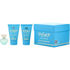 Versace Dylan Turquoise Eau De Toilette 0.17 & Body Gel & Shower Gel 0.8oz