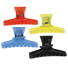 Butterfly Clips Large Fluro - 12 Piece