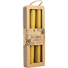 Northern Lights Beeswax Natural 8" Taper Candle () 2 Pack