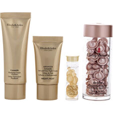 Elizabeth Arden Set Elizabeth Arden: Ceramide Eliminates Impurities Cleansing Cream 50ml & Advanced Ceramide Lift & Firm Night Cream For Face 15ml & Advanced Ceramide Restores Serum Capsules Face 7 Pcs & Retinol Ceramide Reduces Fine Lines & Wrinkles Serum Capsules Face 60 Pcs