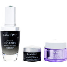 Lancome Set Lancome: Advanced Genifique Anti-aging Serum For Face 30ml & Rénergie Hpn 300-peptide Anti-aging Cream For Face 15ml & Advanced Genifique Hydration Eye Cream 5ml