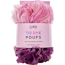 Spa Accessories Tie Dye Skin Softening Sponges (lt Mauve/raspberry) 2 Pack