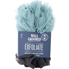 Spa Accessories Exfoliate Extra Rough Smoothing Sponges - Charcoal/marine Mist 2 Pack