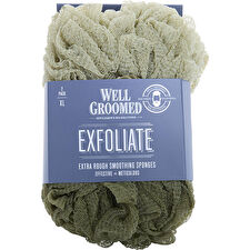 Spa Accessories Exfoliate Extra Rough Smoothing Sponges - Light Olive/army Green 2 Pack