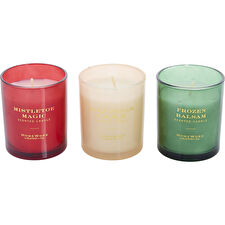 Slatkin & Co. Homeworx Variety Set-holiday Gift Set With Frozen Balsam & Iced Sugar Cookie & Mistletoe Magic And All Are Scented Candles 90ml/3.5oz