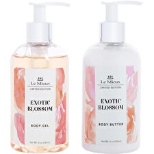 Le Mieux Exotic Blossom Set: Body Gel 240ml/8oz & Body Butter 240ml/8oz 2pcs