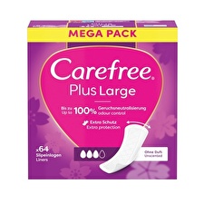 Carefree Plus Large Panty Liners - Variant: 64 Ks