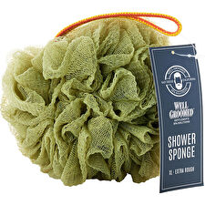 Spa Accessories Gentlemans Well Groomed Extra Rough Shower Sponge (xl Size) - Sage Green