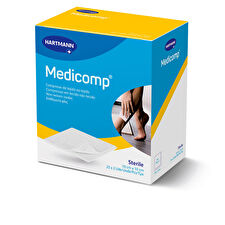 Hartmann Medicomp Compresses Non Woven Sterile Dressing 10x 10 Cm 25 Envelopes X 2 Units