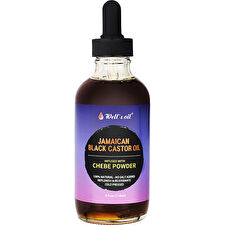 Well's Oil Jamaican Black Castor Oil Infused W/chebe Powder 120ml/4oz