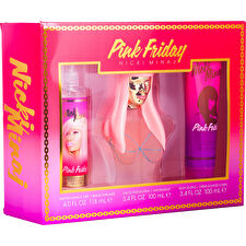 Nicki Minaj Pink Friday Eau De Parfum Spray 90ml/3.4oz & Fragrance Mist 120ml/4oz & Body Souffle 90ml/3.4oz