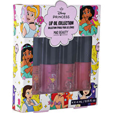 Mad Beauty Disney Princess Lip Oil Collection: Apple & Cherry & Strawberry & Vanilla 4ml/0.13oz
