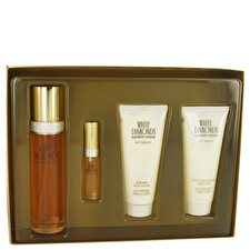 Elizabeth Taylor White Diamonds For Women - 4 Pc Gift Set 90ml/3.3oz Eau De Toilette Spray 0.33oz Eau De Toilette Spray (mini) 90ml/3.3oz Gentle Moisturizing Body Wash 90ml/3.3oz Perfumed Body Lotion 90ml/3.3oz