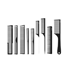 L3vel3 9 Piece Hair Comb Set With Pouch