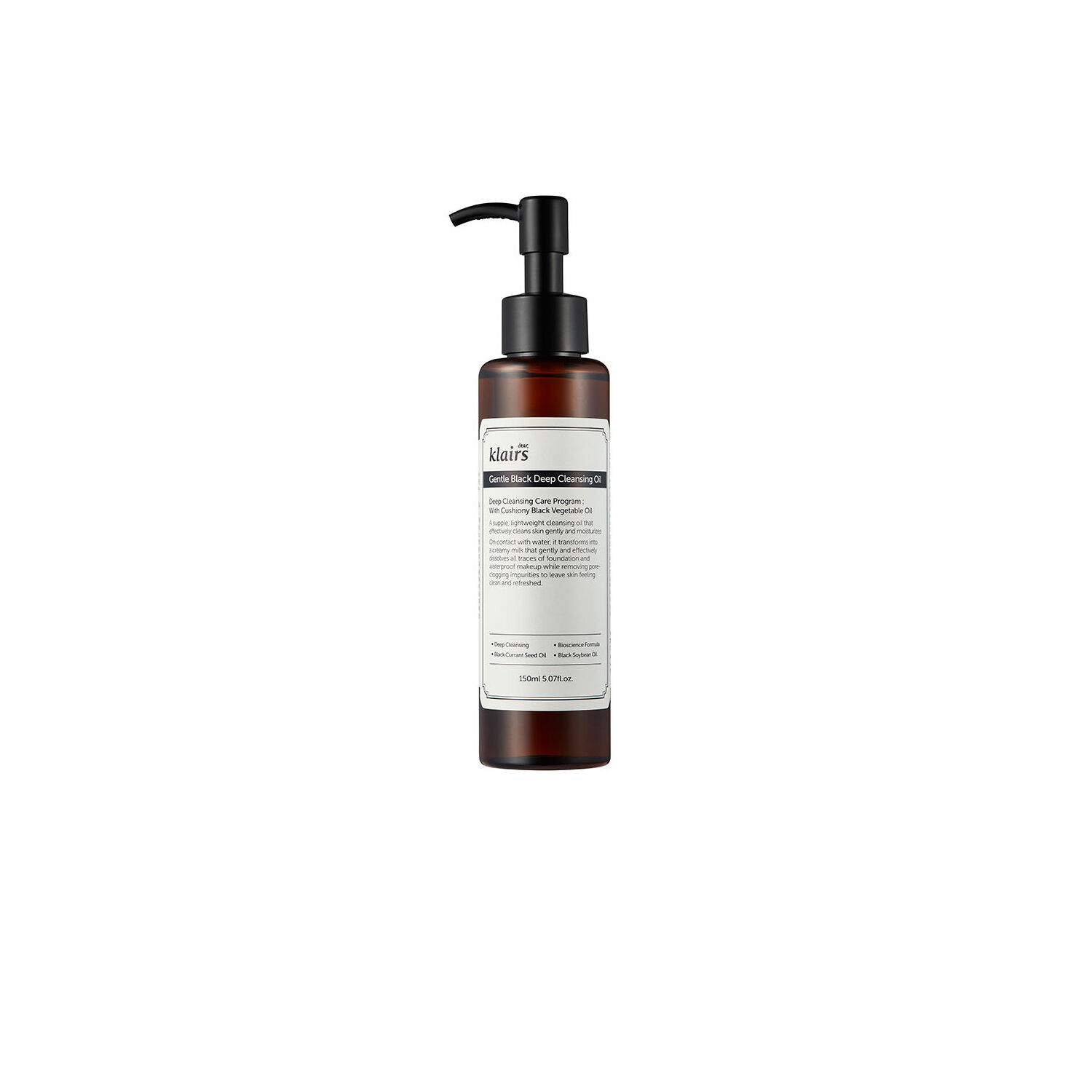 Dear, Klairs Gentle Black Deep Cleansing Oil - 150ml