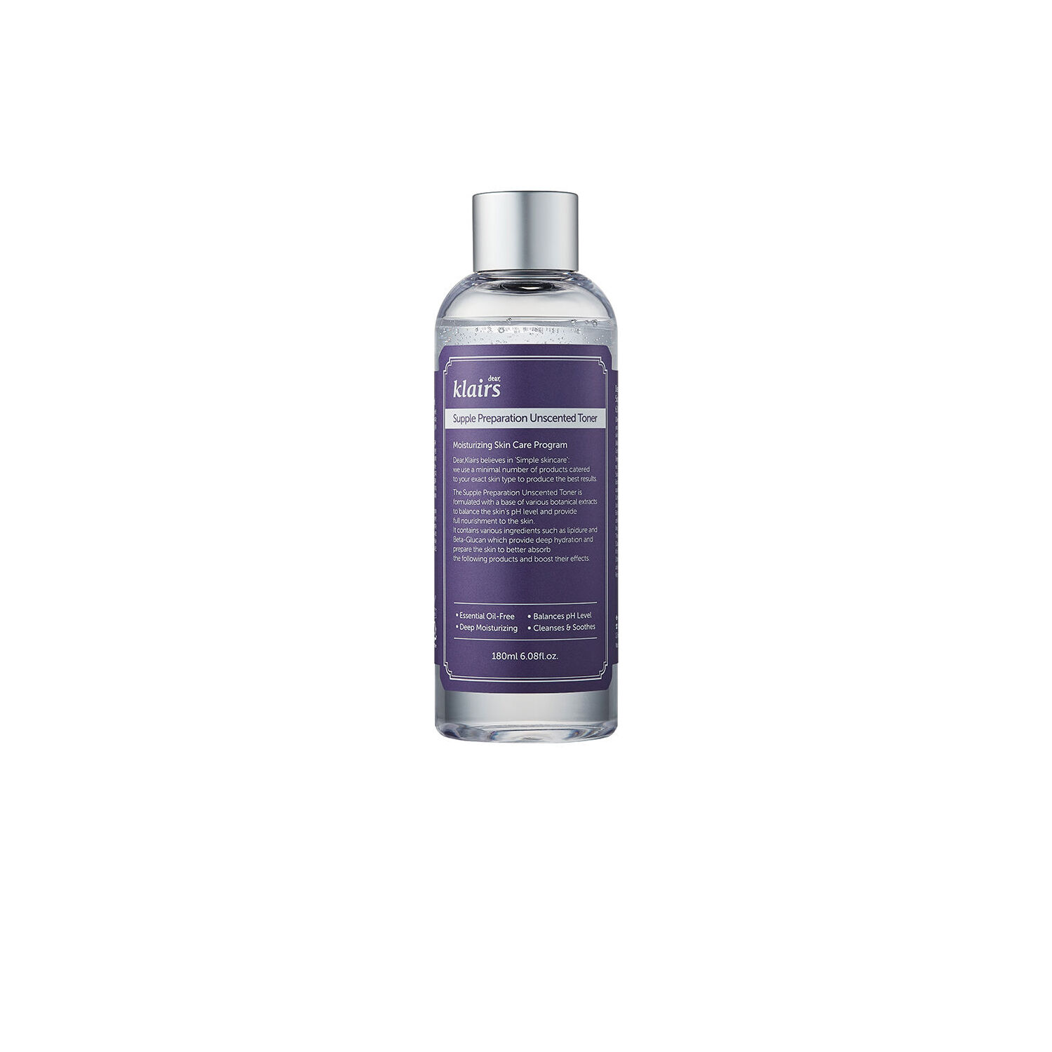 Dear, Klairs Supple Preparation Facial Toner - 2 Types - Unscented - 180ml
