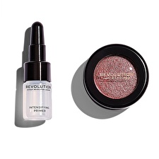 Makeup Revolution Set Makeup Revolution: Flawless Foils Vegan Eyeshadow Primer 2ml & Flawless Foils Vegan Eyeshadow Palette Rose Gold 2 G