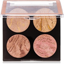 Makeup Revolution Cheek Kit Palette - Palette Of Brighteners And Bronzers 8 G