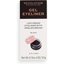 Revolution Make Up Gel Eyeliner Life-proof #black 3 Gr
