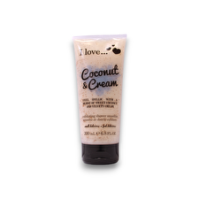 I Love Coconut & Cream Exfoliating Shower Gel 200ml