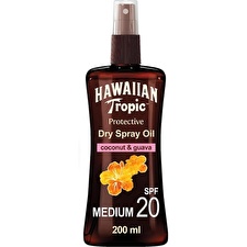 Hawaiian Tropic Protective Dry Spray Oil Spf 20 - Dry Suntan Oil With Spray 200ml